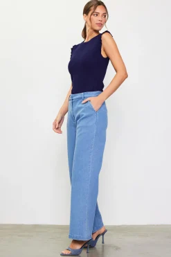 Ruffle Sleeve Knit Top*SKIES ARE BLUE Online