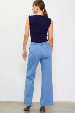 Ruffle Sleeve Knit Top*SKIES ARE BLUE Online