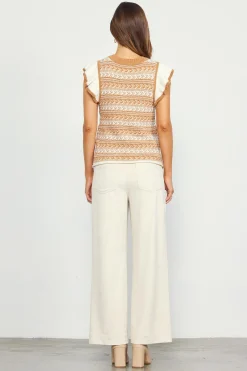 Ruffle Sleeve Sweater*SKIES ARE BLUE Sale