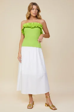 Ruffled Strapless Top*SKIES ARE BLUE Discount