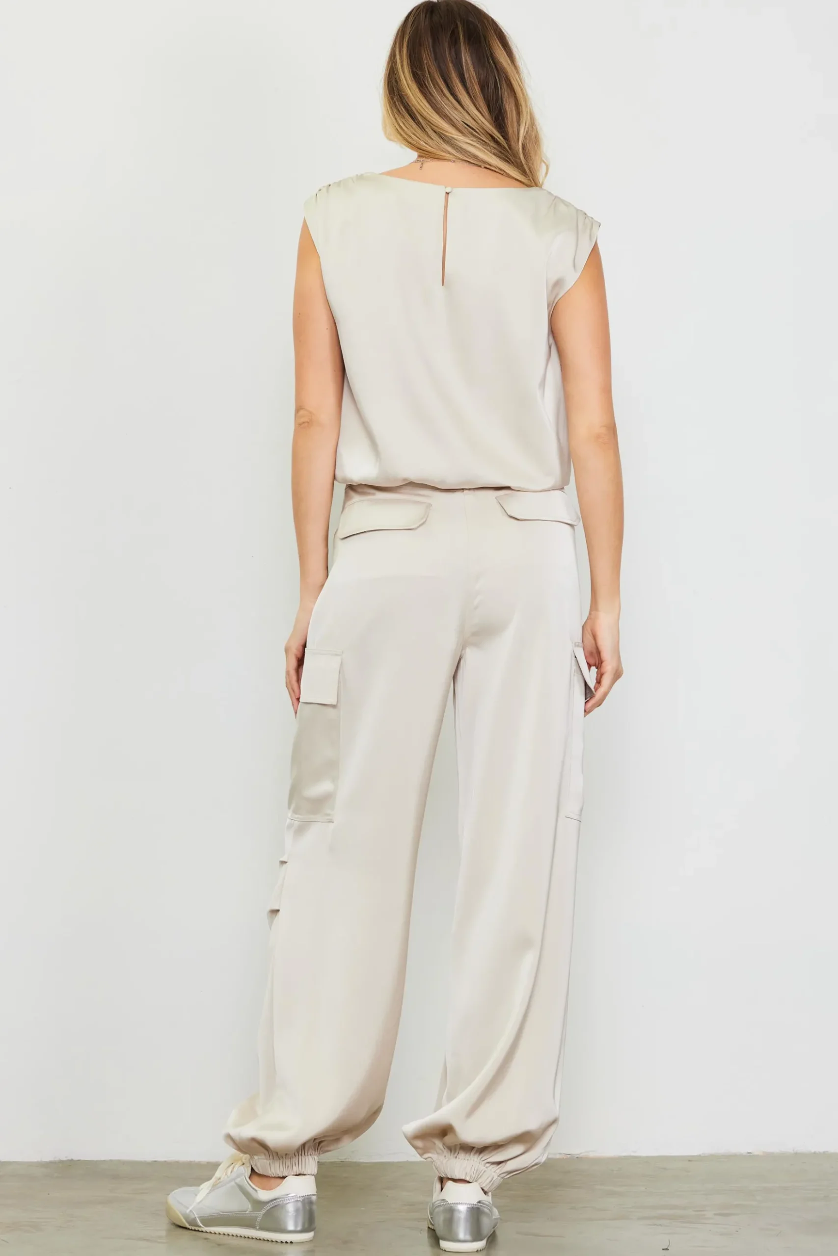 Satin Cargo Pants*SKIES ARE BLUE Clearance