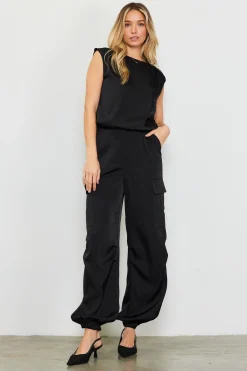 Satin Cargo Pants*SKIES ARE BLUE