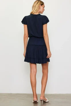 Satin Ruffled Sleeve Mini Dress*SKIES ARE BLUE Outlet