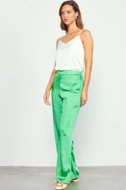 Satin Straight Leg Pant*SKIES ARE BLUE Discount