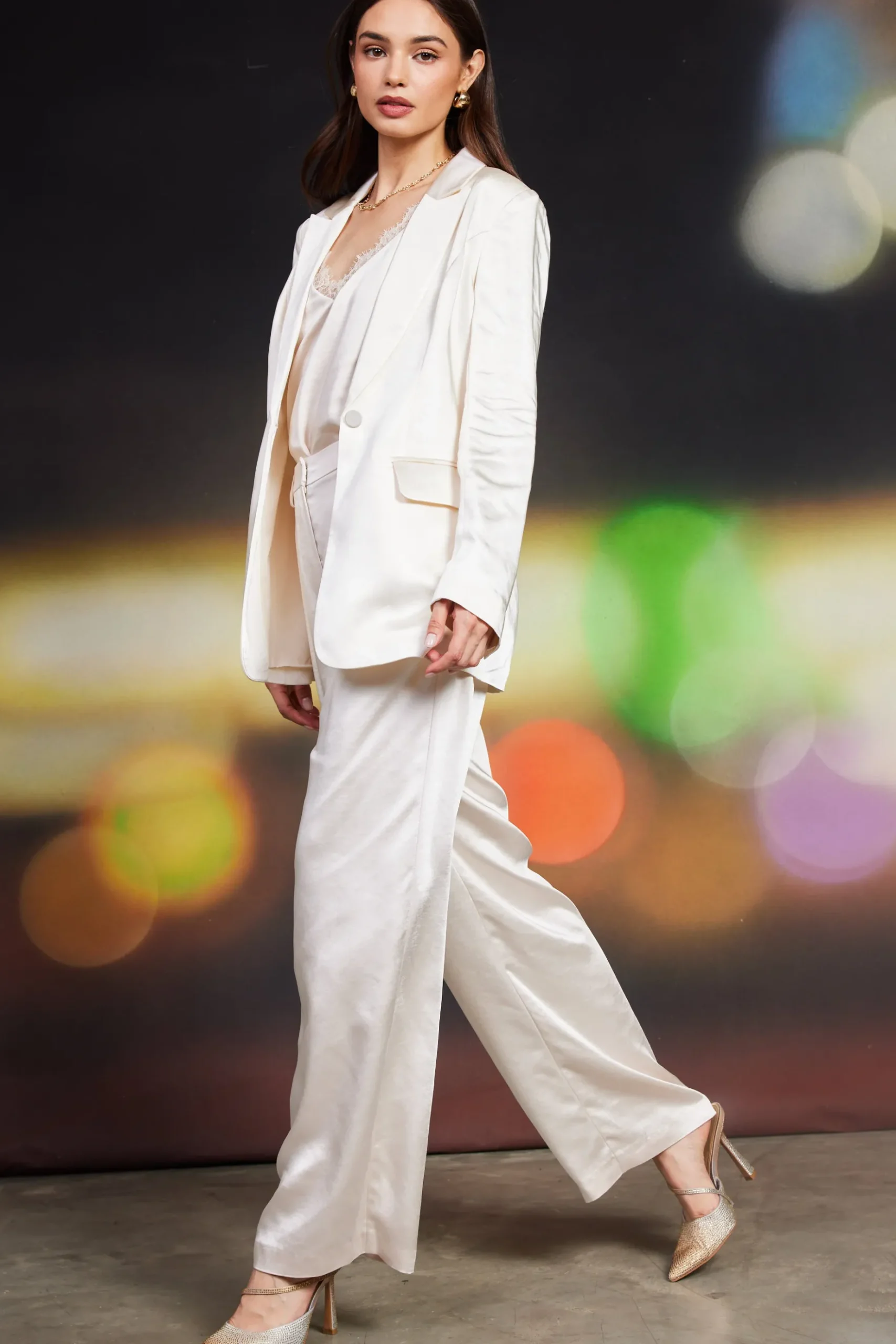 Satin Tailored Blazer*SKIES ARE BLUE Best
