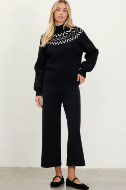 Sequin Detail Fair Isle Sweater*SKIES ARE BLUE Hot