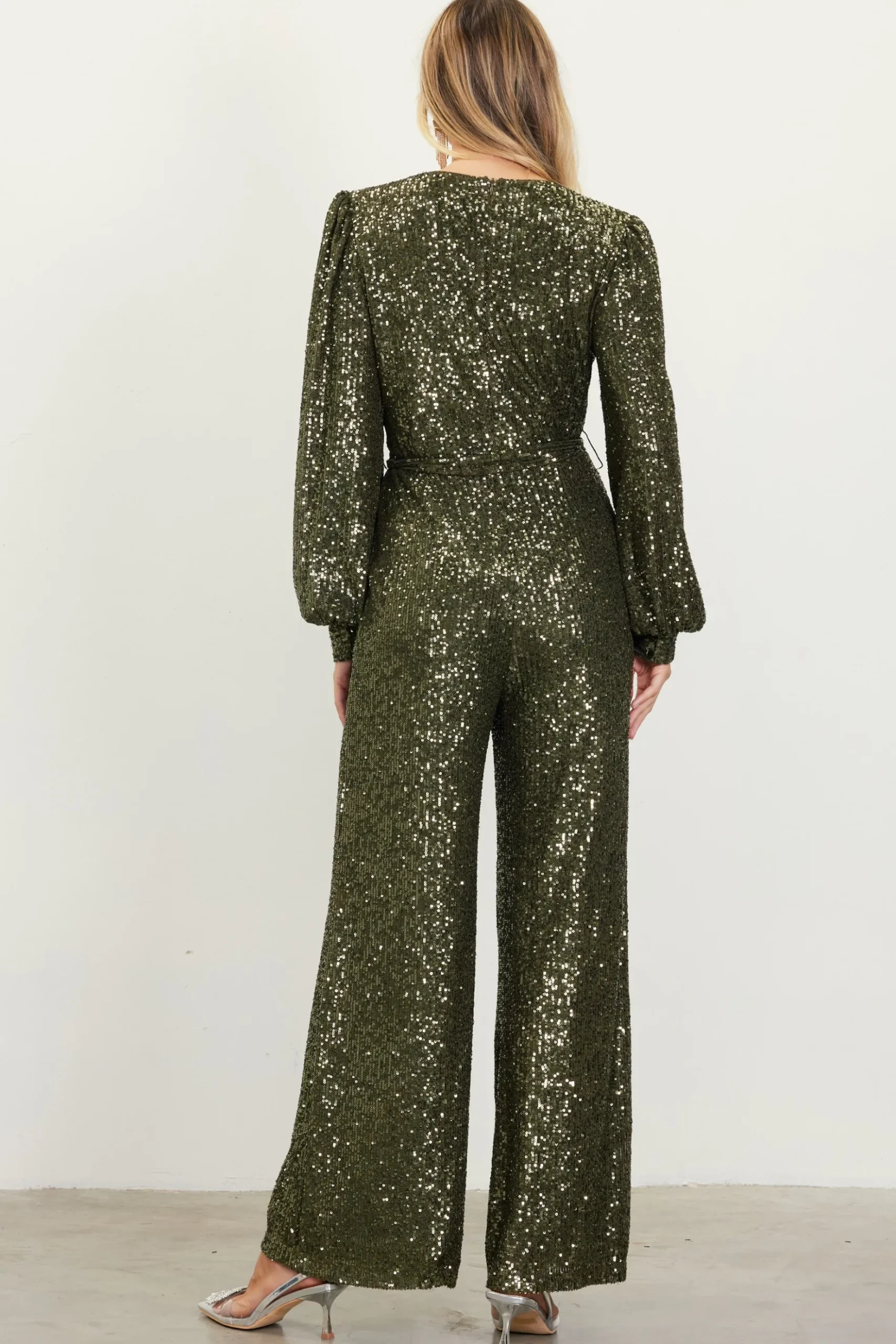 Sequin Wrap Jumpsuit*SKIES ARE BLUE Discount