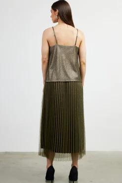 Shimmery Cowl Neck Cami*SKIES ARE BLUE Discount