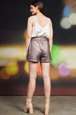 Shimmery Paperbag Shorts*SKIES ARE BLUE Clearance