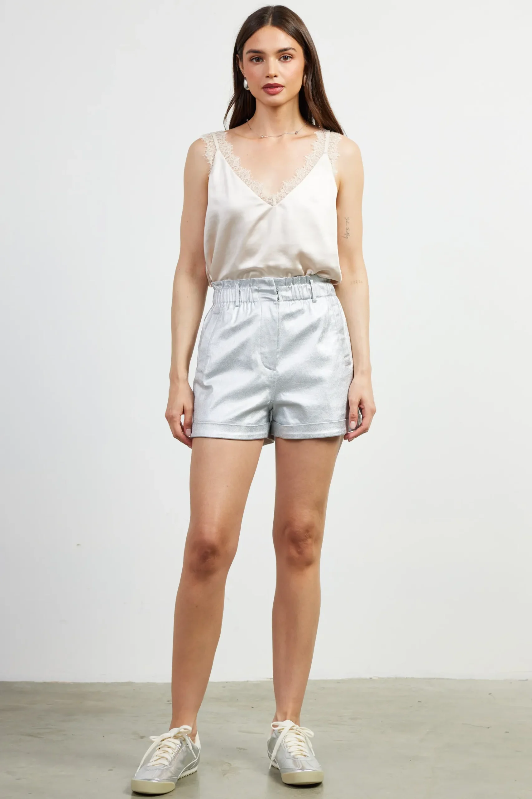 Shimmery Paperbag Shorts*SKIES ARE BLUE Discount