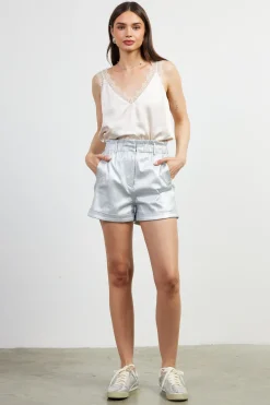 Shimmery Paperbag Shorts*SKIES ARE BLUE Discount