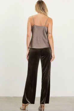 Shimmery Satin Cowl Neck Cami*SKIES ARE BLUE Online