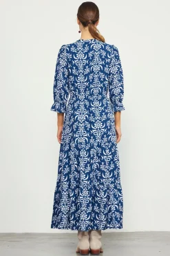 Skye Split Neck Ruffle Maxi Dress*SKIES ARE BLUE Hot