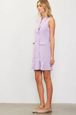 Sleeveless Double Breasted Coat Dress*SKIES ARE BLUE Best