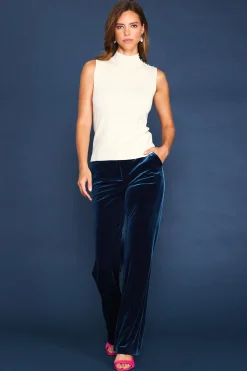 Sleeveless Mock Neck Jewel Detail Top*SKIES ARE BLUE Hot