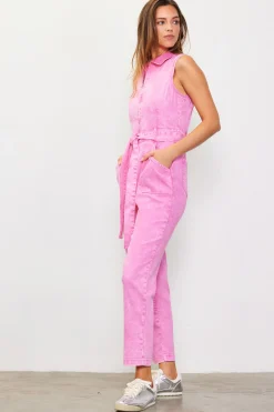 Sleeveless Washed Denim Jumpsuit*SKIES ARE BLUE Outlet