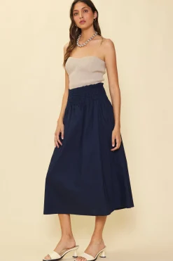 Smocked Waist Flared Skirt*SKIES ARE BLUE