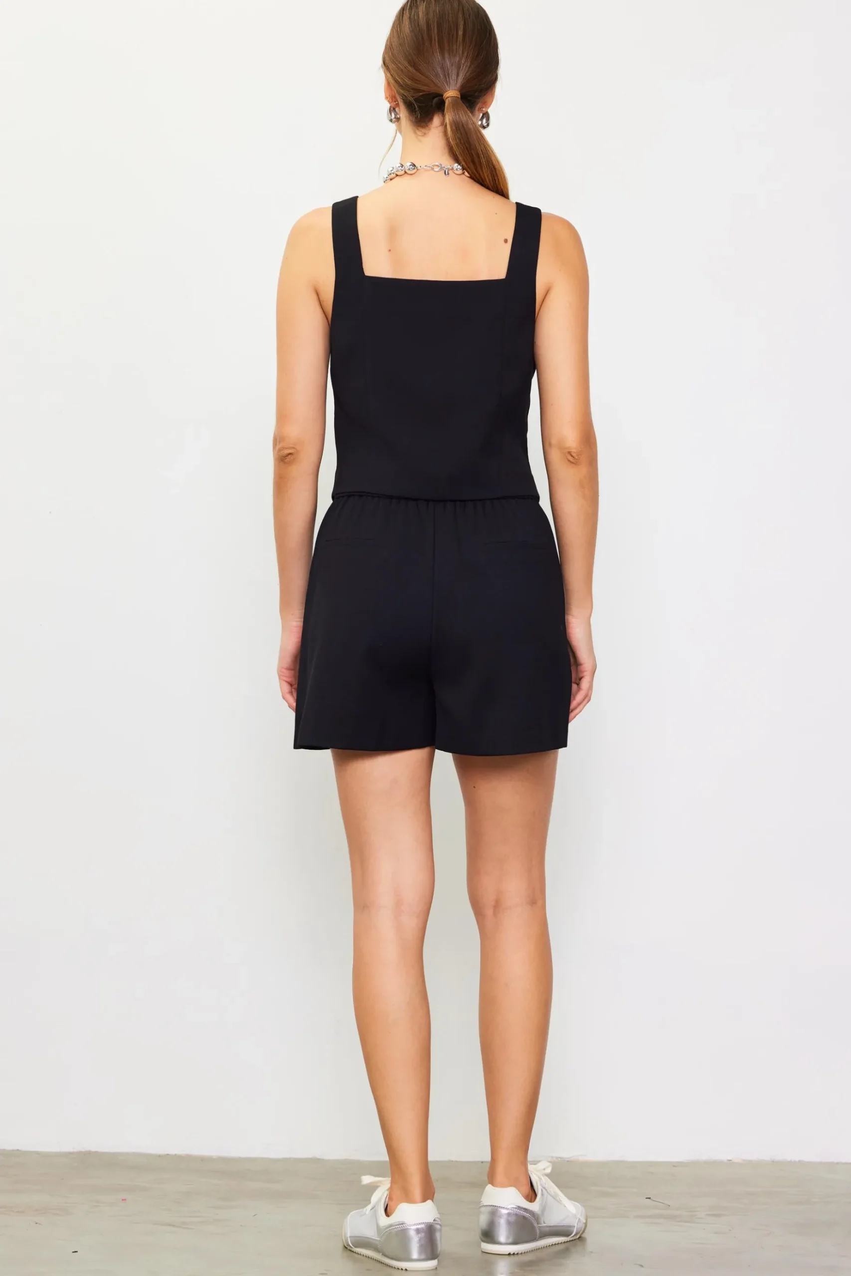 Square Neck Button Vest*SKIES ARE BLUE Online