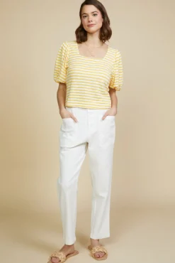 Square Neck Striped Top*SKIES ARE BLUE Outlet