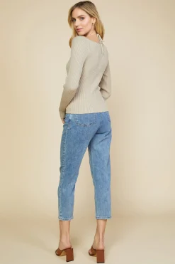 Strappy Halter Ribbed Sweater*SKIES ARE BLUE Hot