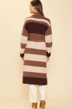 Striped Cardigan With Tie*SKIES ARE BLUE Clearance