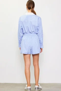 Striped High Waisted Shorts*SKIES ARE BLUE Online
