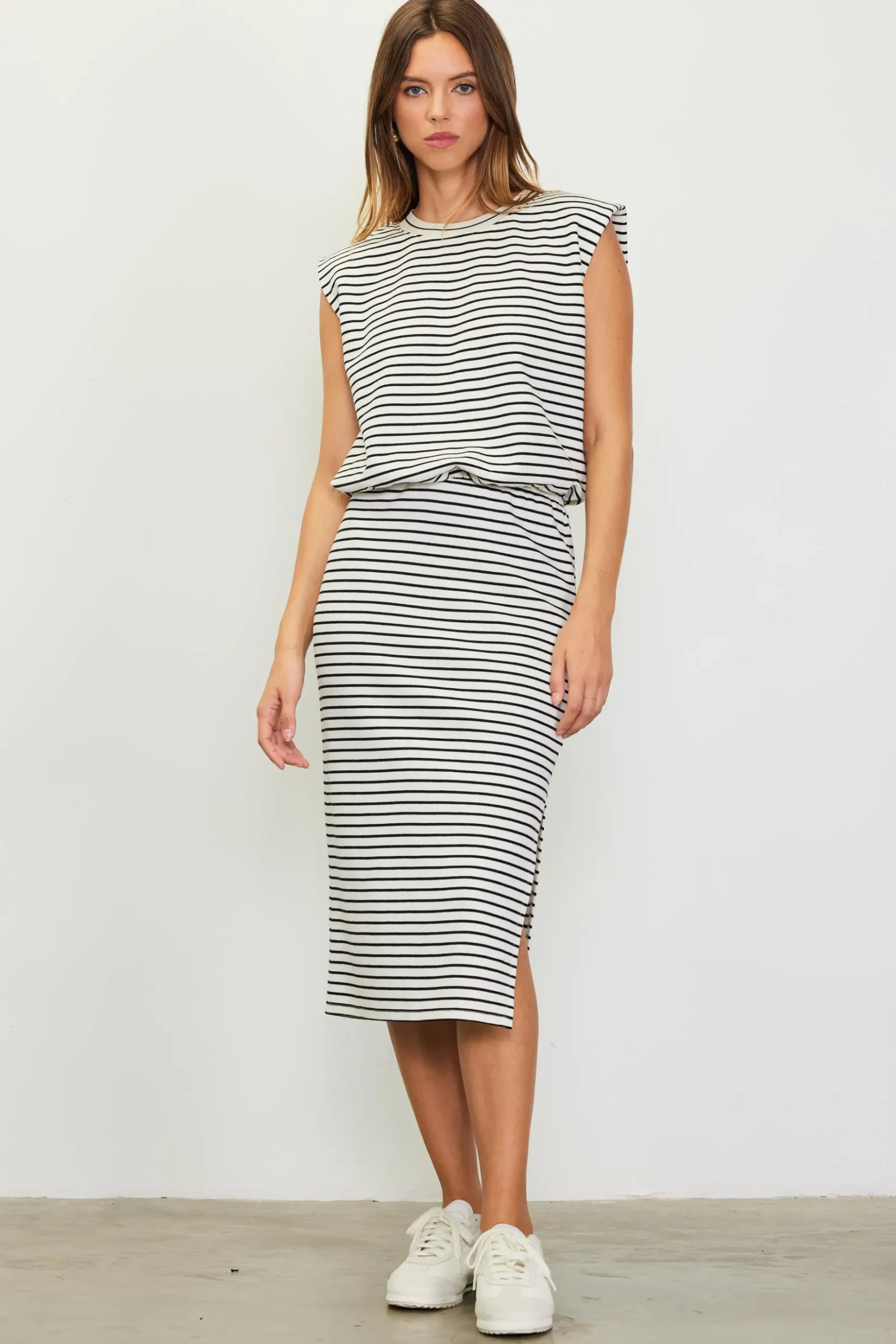 Striped Midi Skirt*SKIES ARE BLUE Outlet