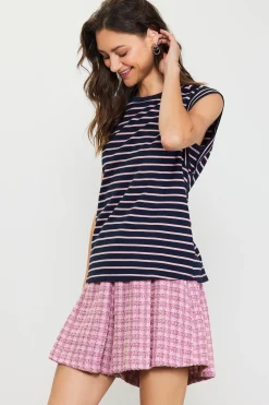 Striped Sleeveless Rib Top*SKIES ARE BLUE Clearance