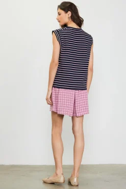 Striped Sleeveless Rib Top*SKIES ARE BLUE Clearance
