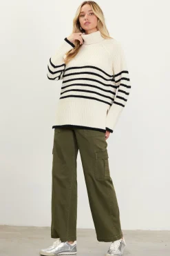 Striped Turtleneck Sweater*SKIES ARE BLUE Outlet