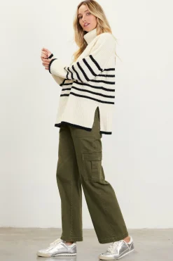 Striped Turtleneck Sweater*SKIES ARE BLUE Outlet