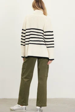 Striped Turtleneck Sweater*SKIES ARE BLUE Outlet