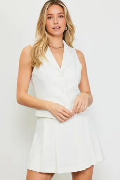 Tailored Welt Pocket Vest*SKIES ARE BLUE