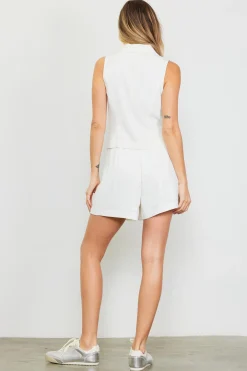 Tailored Welt Pocket Vest*SKIES ARE BLUE