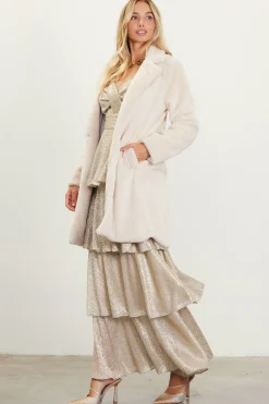 Teddy Faux Fur Coat*SKIES ARE BLUE Clearance