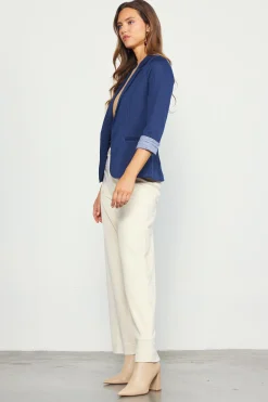 Three Quarter Sleeve Knit Blazer*SKIES ARE BLUE Outlet