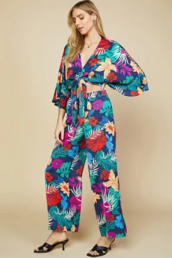 Tropical Front Tie Kimono*SKIES ARE BLUE Discount