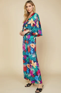 Tropical Front Tie Kimono*SKIES ARE BLUE Discount