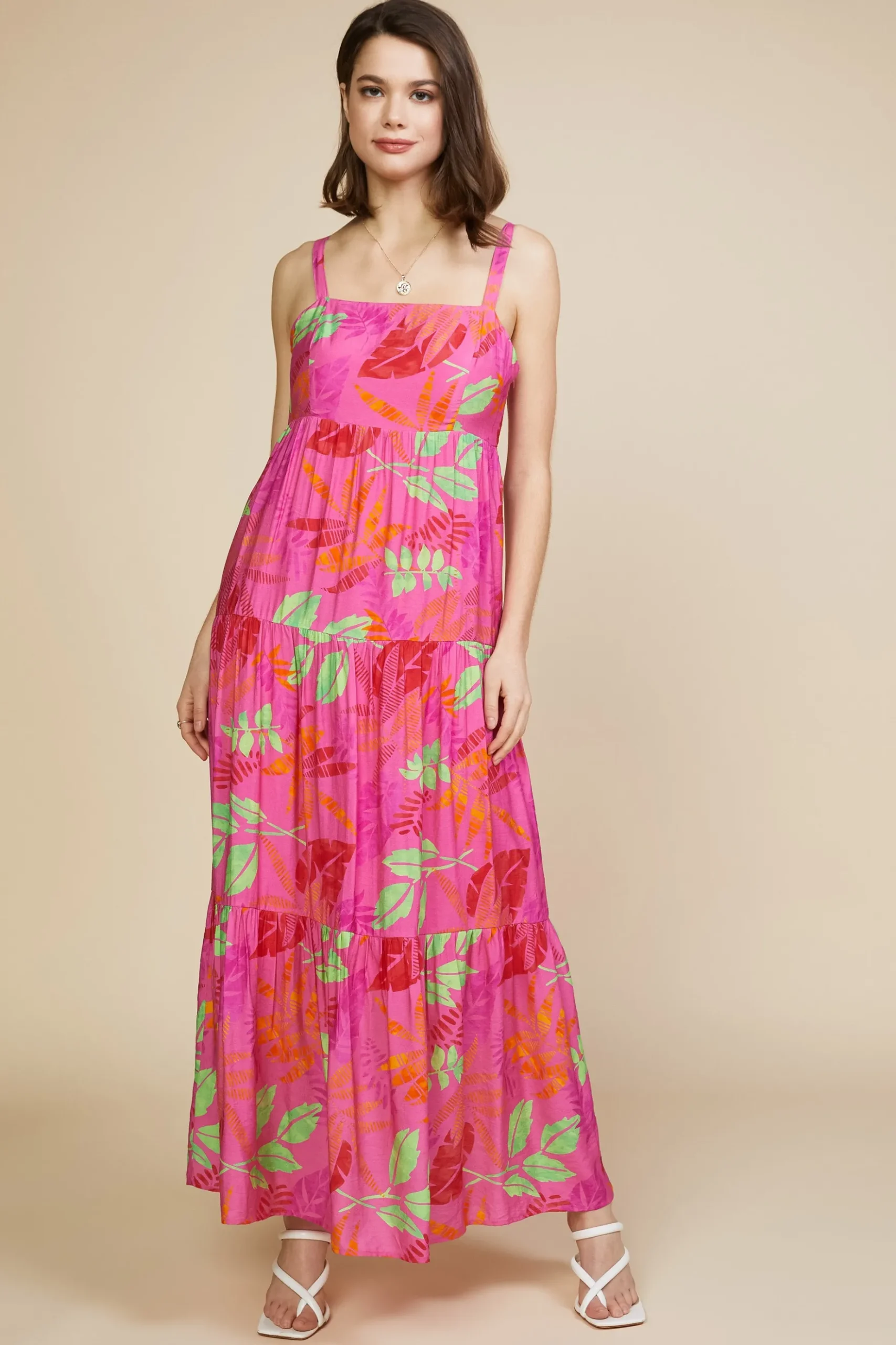Tropical Print Maxi Dress*SKIES ARE BLUE