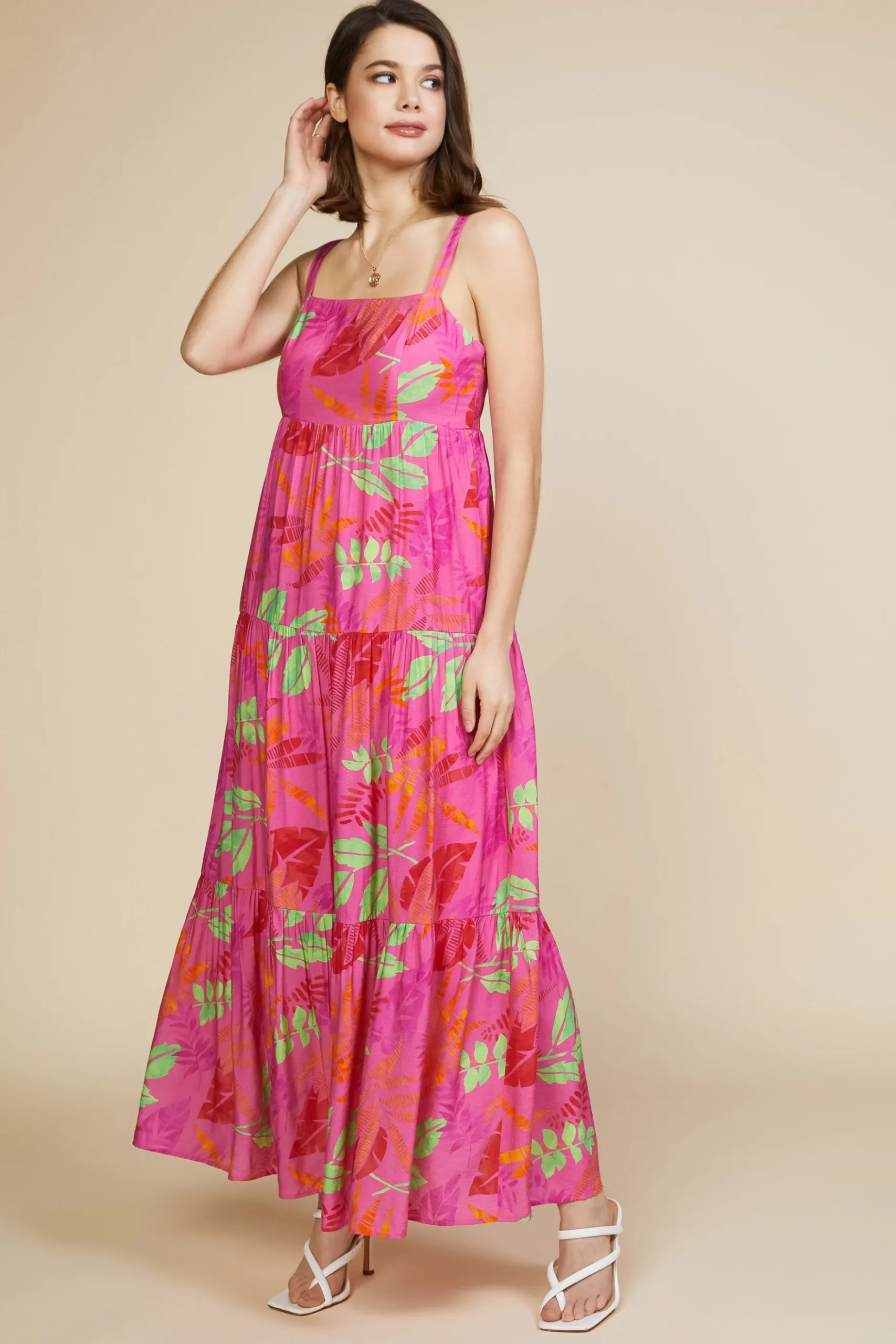 Tropical Print Maxi Dress*SKIES ARE BLUE