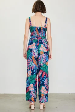 Ula Print Smocked Jumpsuit*SKIES ARE BLUE Outlet