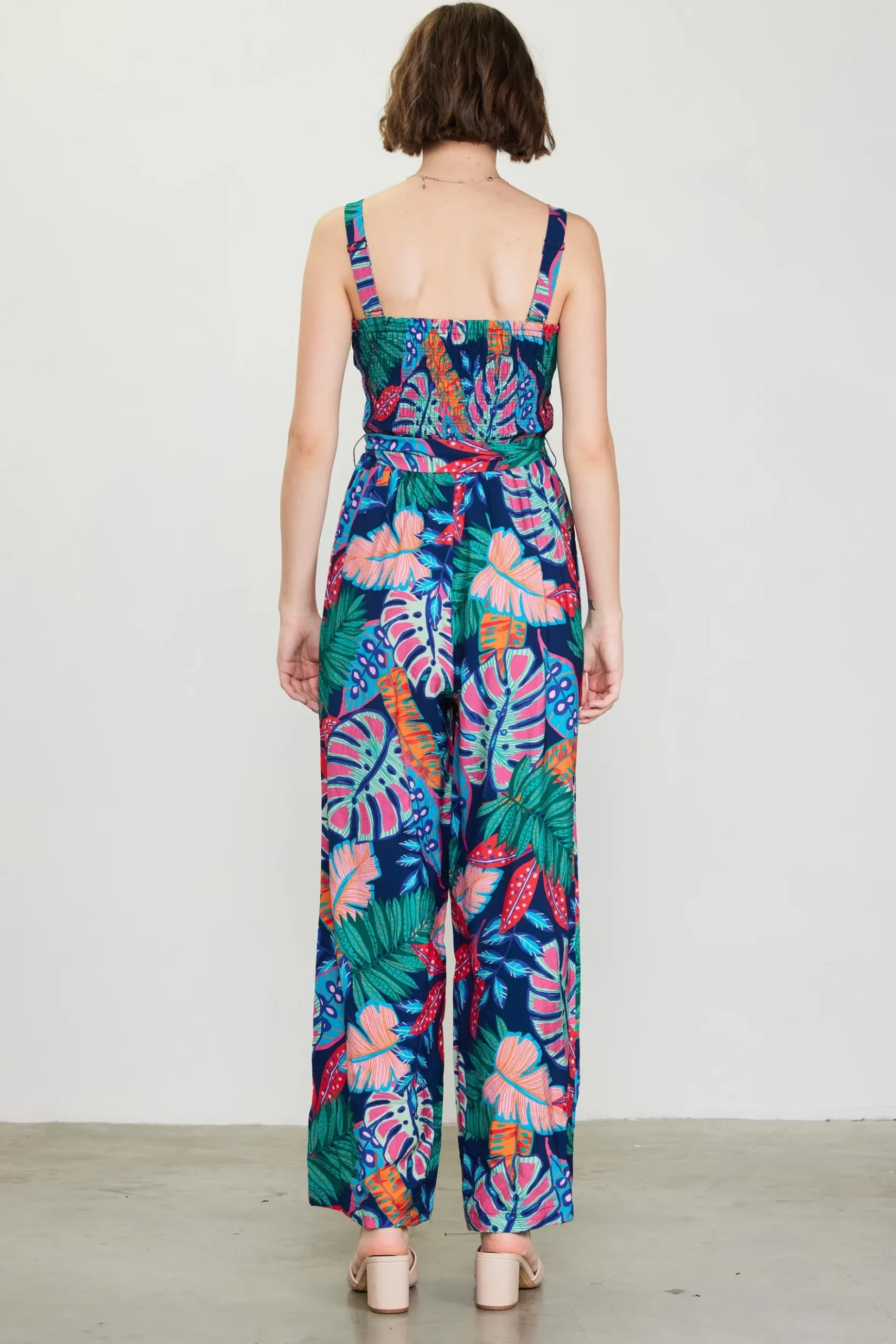Ula Print Smocked Jumpsuit*SKIES ARE BLUE Outlet