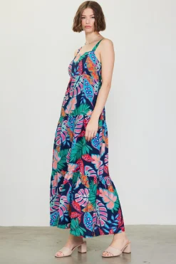 Ula Print Tiered Maxi Dress*SKIES ARE BLUE New