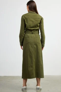 Utilitarian Detail Midi Dress*SKIES ARE BLUE Best