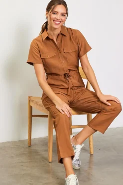 Utility Short Sleeve Jumpsuit*SKIES ARE BLUE Online
