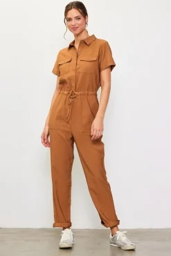 Utility Short Sleeve Jumpsuit*SKIES ARE BLUE Online
