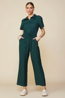 Utility Short Sleeve Jumpsuit*SKIES ARE BLUE Hot