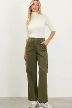 Utility Straight Leg Pants*SKIES ARE BLUE Outlet
