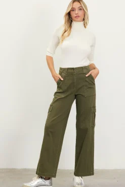 Utility Straight Leg Pants*SKIES ARE BLUE Outlet