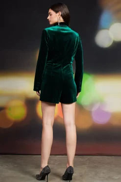 Velvet Double Breasted Romper*SKIES ARE BLUE Discount